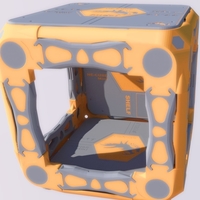 Small 3D-PRIN-TABLE 19" CUBE 220mm x 220mm optimized 3D Printing 406553