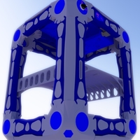 3D-PRIN-TABLE 25" TALL 19" SQ 300 mm x 300mm OPTIMIZED  - Thumbnail 1