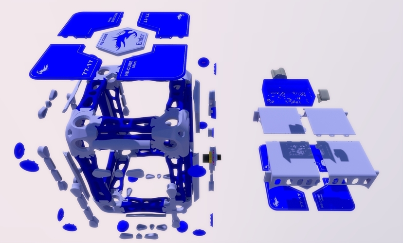 3D-PRIN-TABLE 25" TALL 19" SQ 300 mm x 300mm OPTIMIZED  3D Print 406559