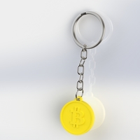 Small Keychain Bitcoin 3D Printing 406584