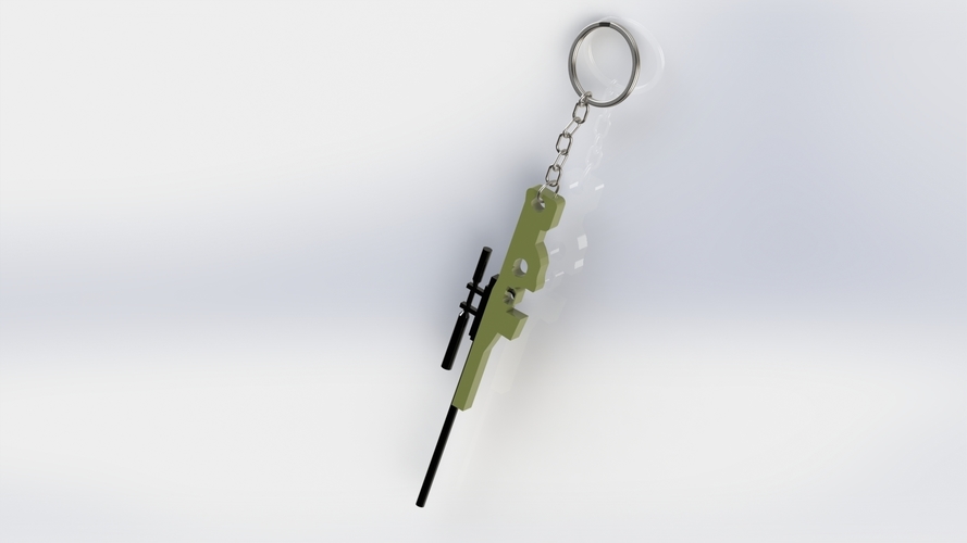 Keychain AWP 3D Print 406588