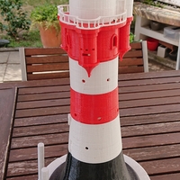 Leuchtturm ähnlich “Roter Sand “ für Solar LED-Beleuchtung. - Thumbnail 1