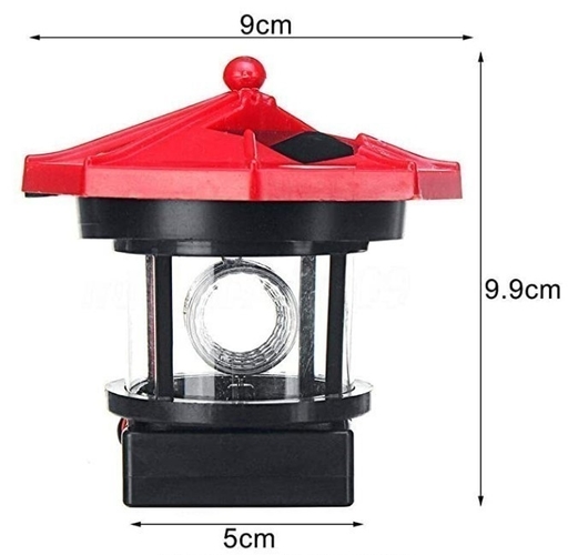 Leuchtturm ähnlich “Roter Sand “ für Solar LED-Beleuchtung. 3D Print 406593