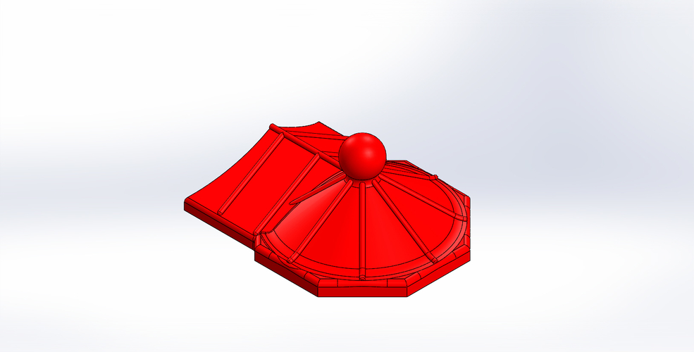 Leuchtturm ähnlich “Roter Sand “ für Solar LED-Beleuchtung. 3D Print 406602