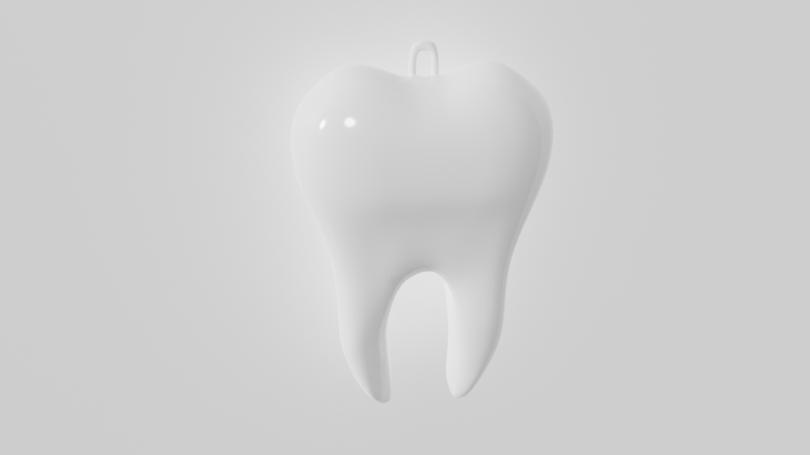 tooth keychain 3D Print 406613