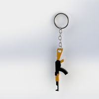 Small Keychain AK47 3D Printing 406634