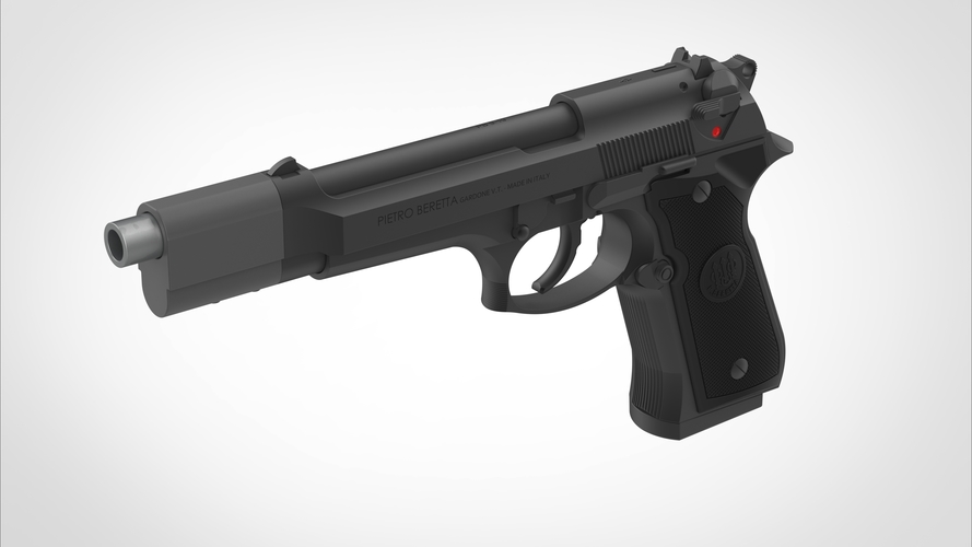Pistol Beretta 92FS from the movie Underworld 3D print model