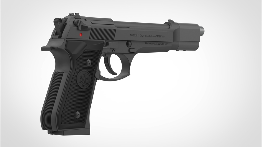 Pistol Beretta 92FS from the movie Underworld 3D print model 3D Print 406677