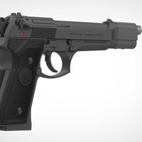 Pistol Beretta 92FS from the movie Underworld 3D print model - Thumbnail 5
