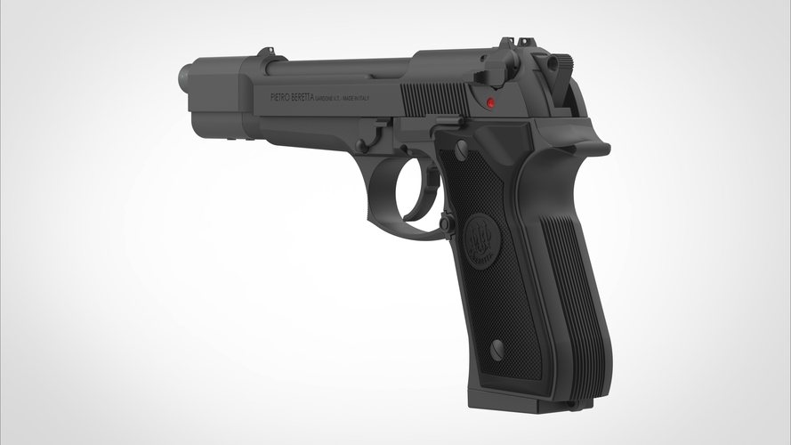 Pistol Beretta 92FS from the movie Underworld 3D print model 3D Print 406678