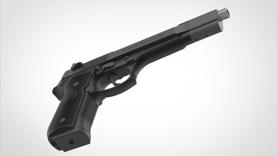 Pistol Beretta 92FS from the movie Underworld 3D print model 3D Print 406683