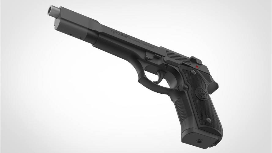 Pistol Beretta 92FS from the movie Underworld 3D print model 3D Print 406684