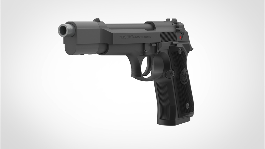 Pistol Beretta 92FS from the movie Underworld 3D print model 3D Print 406685