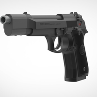 Pistol Beretta 92FS from the movie Underworld 3D print model - Thumbnail 13