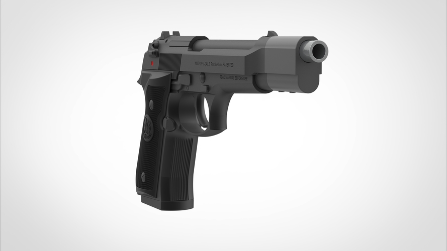 Pistol Beretta 92FS from the movie Underworld 3D print model 3D Print 406686