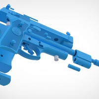 Pistol Beretta 92FS from the movie Underworld 3D print model - Thumbnail 21
