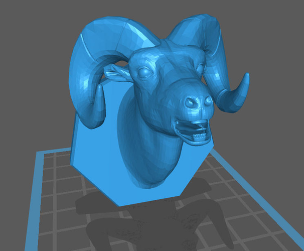 Bighorn Sheep HeadMount 3D Print 406710