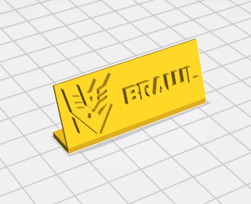 Brawl Name Tag / Label