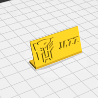 Small Jazz Name Tag / Label 3D Printing 406856