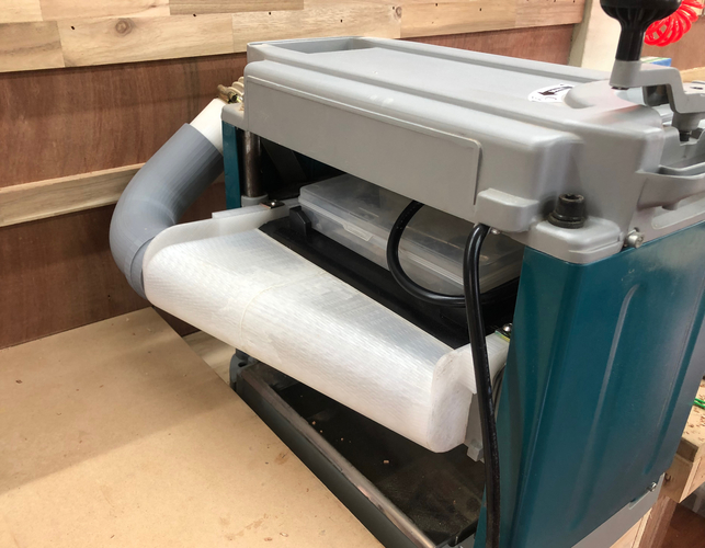 MAKITA DUST COLLECTOR HOOD FOR 2012 12" PLANER 193036 3D Print 406892