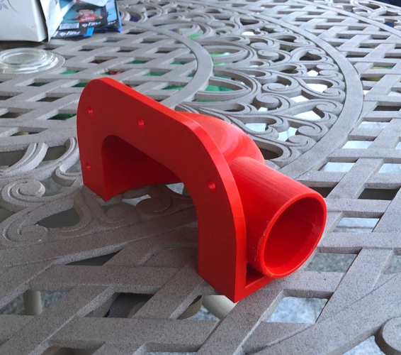 Airduct Suction Hood for Woodworking 2 sizes 3D Print 406920