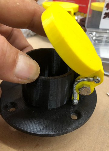 Vacuum Connector for Woodworking, Spring Loaded. 3D Print 406945