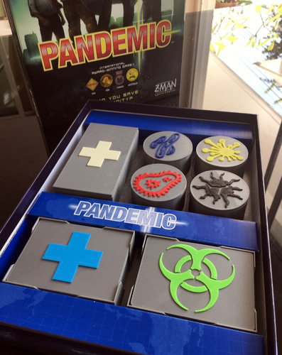  Pandemic Board Game Organizer 3D Print 406975