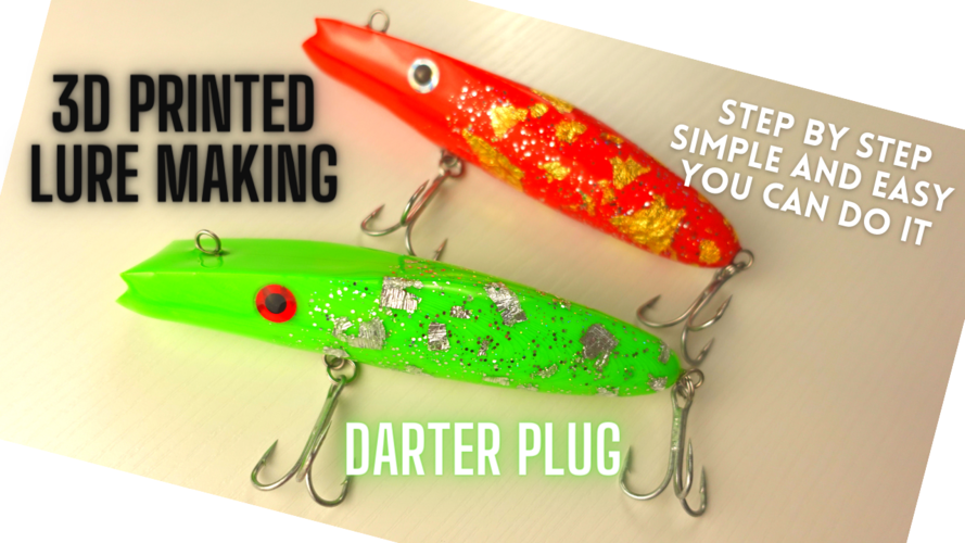 Darter Plug Fishing Lure 3D Print 407013