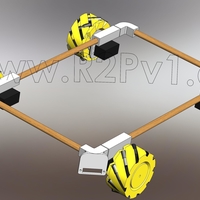 Quad Mecanum Wheel Rover Kit - Thumbnail 1