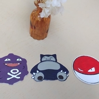 Dessous de verre Pokemon / Coaster Pokemon  - Thumbnail 3