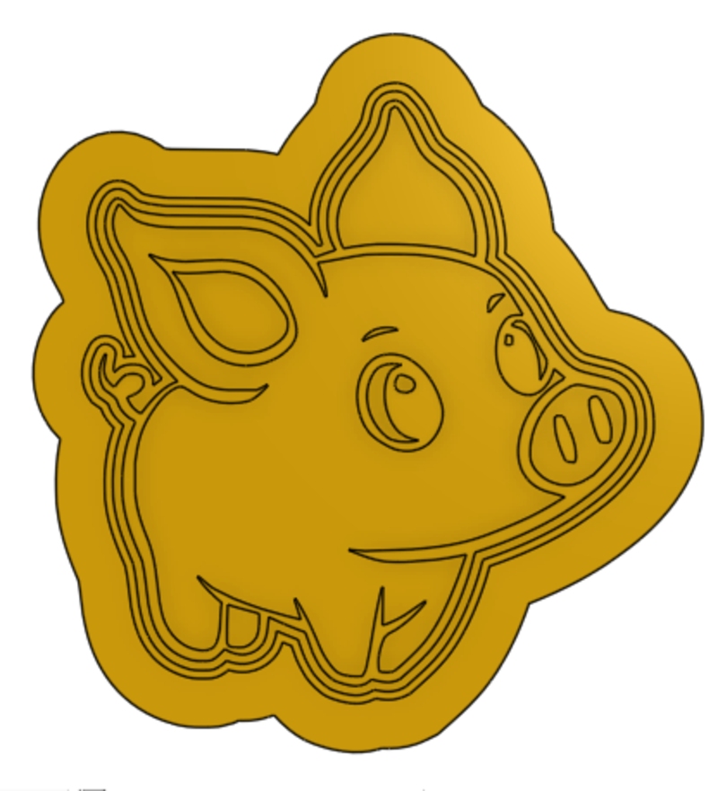 cortador de galletas cerdito