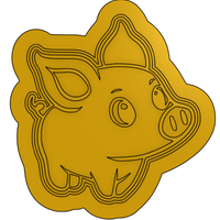 cortador de galletas cerdito - Thumbnail 1