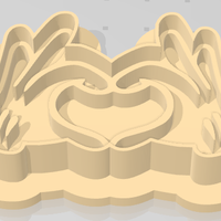 cortador de galletas manos corazon - Thumbnail 2