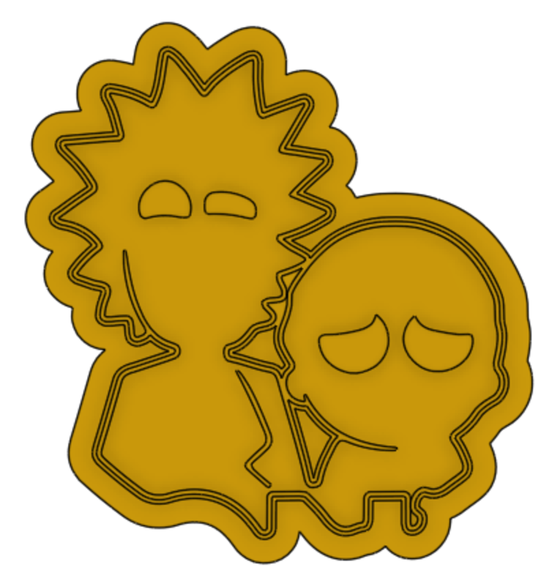 cortador de galletas rick y morty