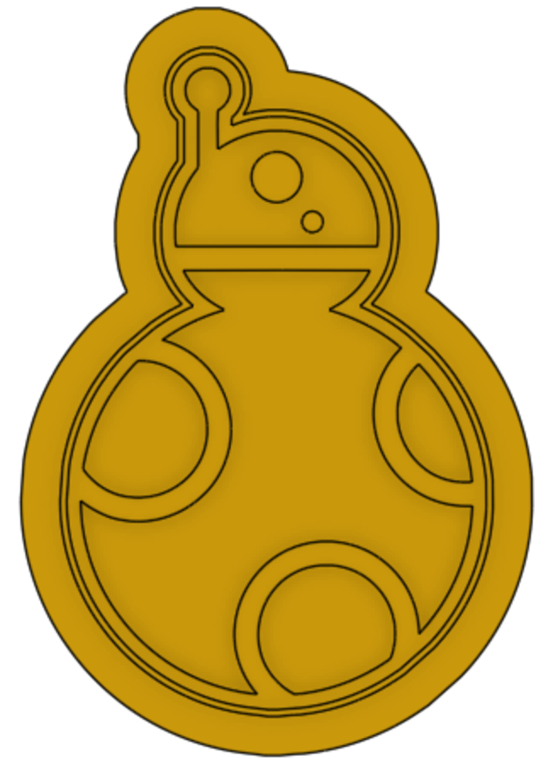 cortador de galletas BB-8
