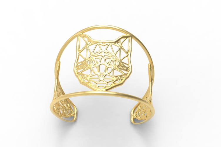 3D Printed cat ring by saeed youhannae Pinshape