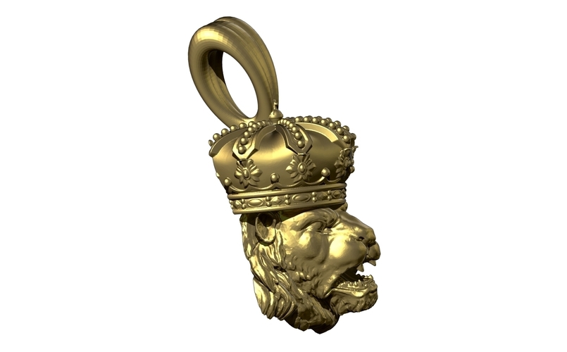 Lion King pendant jewel  3D Print 407503