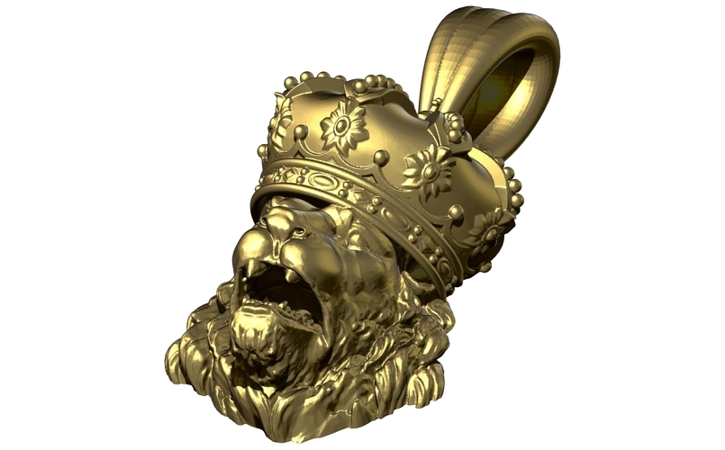 Lion King pendant jewel  3D Print 407505
