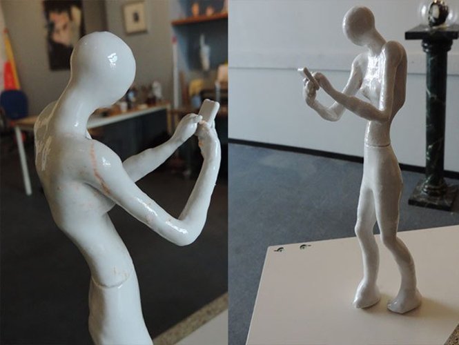 Phone Girl 3D Print 40760