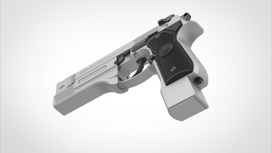 Pistol Beretta 92FS from the movie Underworld:Awakening 3D Print 407613
