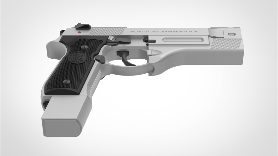 Pistol Beretta 92FS from the movie Underworld:Awakening 3D Print 407621