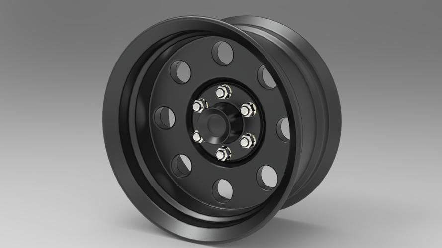 American Racing Baja Wheel 17X9 3D Print 407755