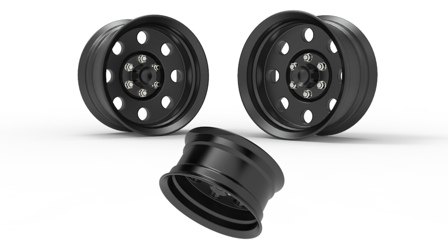 American Racing Baja Wheel 17X9 3D Print 407759