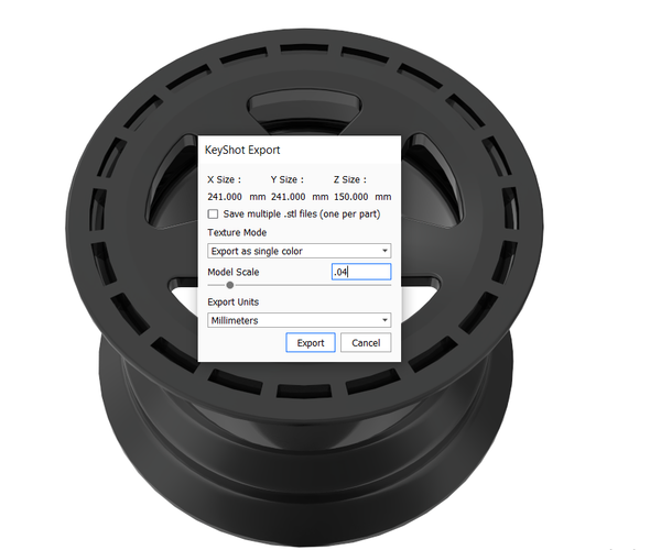 AMG CAR WHEEL RIM 3D Print 407767