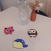 Small Pokemon dessous de verre / Pokemon coaster 3D Printing 407795