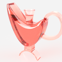 Small Glass (Red) 3D Printing 407797