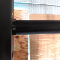 Olympic Weight Plate storage pin  mounted to power rack - Thumbnail 3