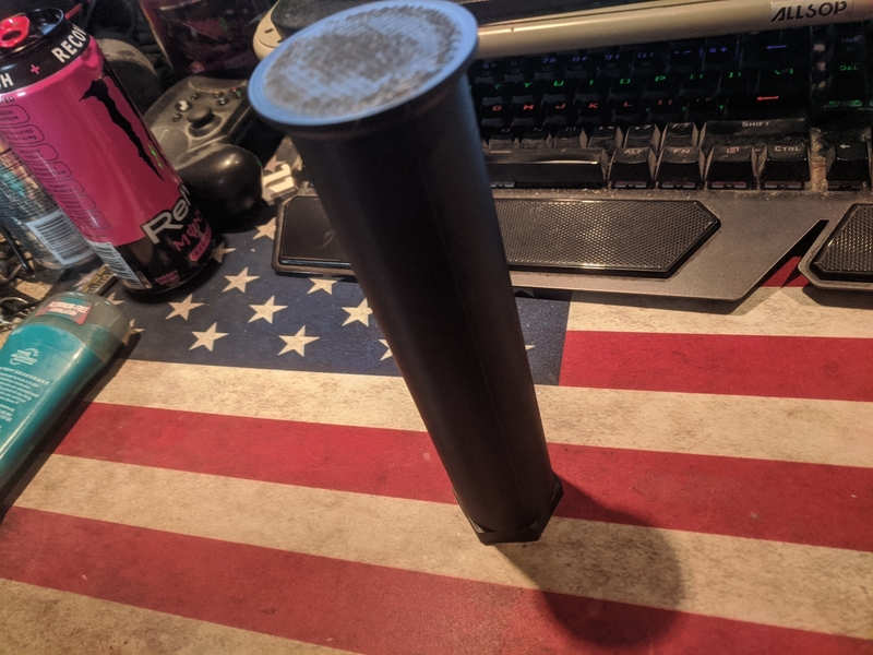 Olympic Weight Plate storage pin  mounted to power rack