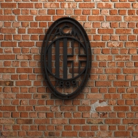 Small AC Milan Logo 3D Printing 407973