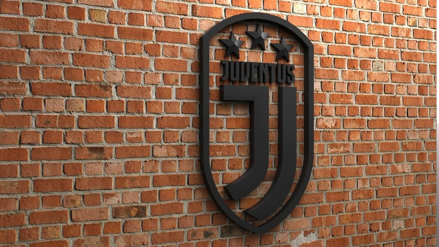 Juventus FC Logo with stars 3D Print 408061